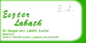 eszter labath business card